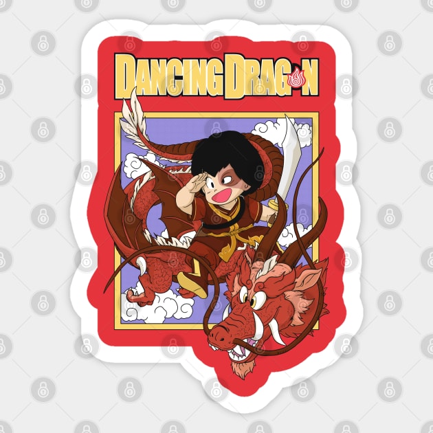 Dancing Dragon-R Sticker by yellovvjumpsuit